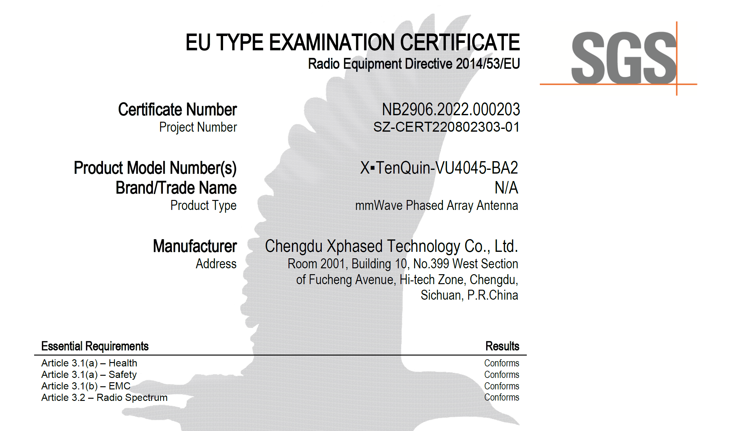 XPHASED Satcom Phased Array Antenna Passed EU CE Certification, Making Its Way to the European Market